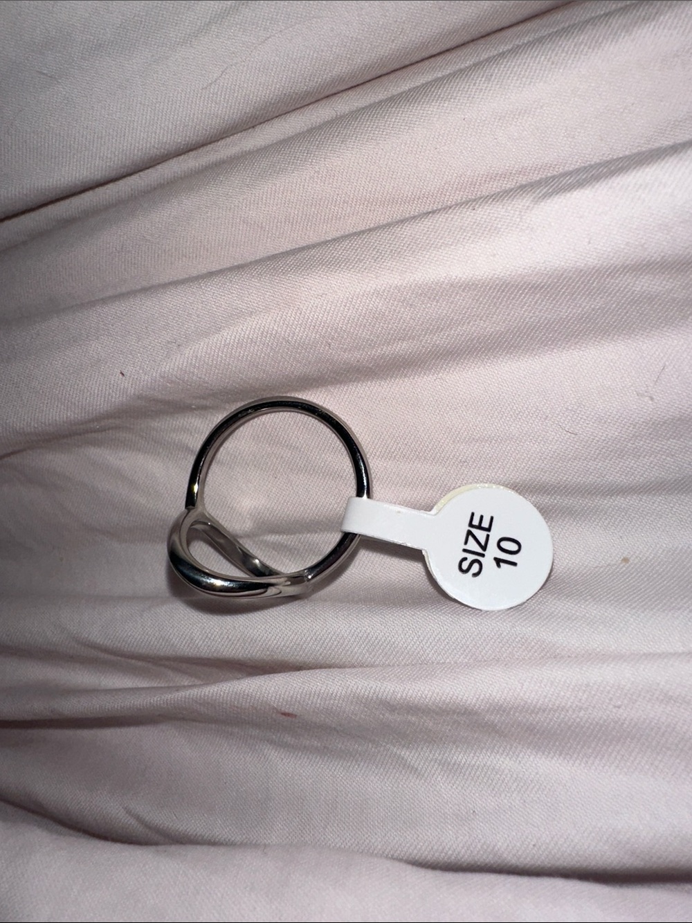 NWT Plunder Double Band Silver-Tone Ring size ten brand new really nice 👍 - Picture 3 of 5